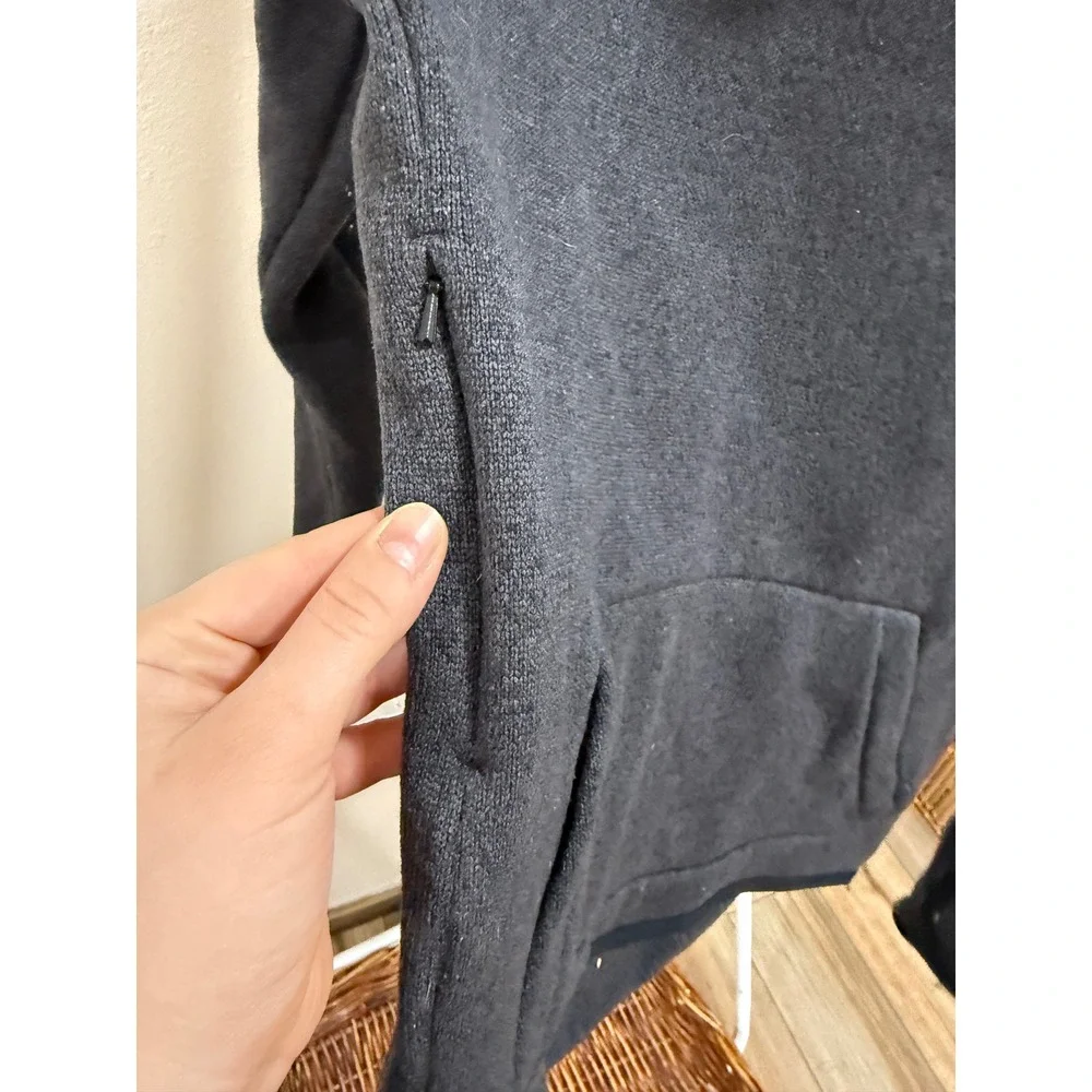 Nike Women's Cowl Neck Fleece‎ Hoodie Gray Medium Zip Pocket Pullover